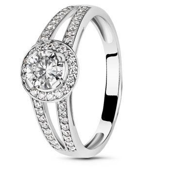 Серебряное кольцо с фианитами Сабина, 16, 50.3, 1.95