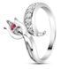Серебряное кольцо с рубином Николь ФК258Р 16р.