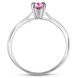 Серебряное кольцо с розовым фианитом Горох, 16.5, 51.5, 1.24