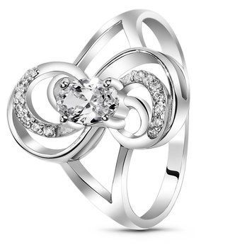Серебряное кольцо с фианитами Севилья, 16, 50.3, 2.55