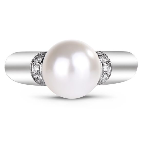 Srebrny pierścionek z perłami Michelle, 19, 59.1, 4.70