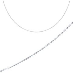 Серебряная цепочка плетение якорное родированное SAD035, 40, 1.50