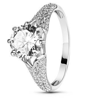 Серебряное кольцо с фианитами Чудо, 16, 50.3, 2.90