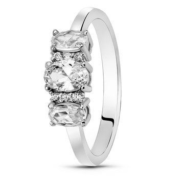 Серебряное кольцо с фианитами ПДК118, 16, 50.3, 2.40