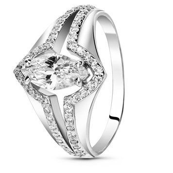 Серебряное кольцо с фианитами Аида, 16, 50.3, 3.21
