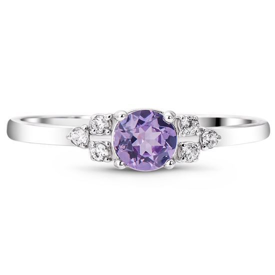 Серебряное кольцо с александритом Джерси СК2257АЛ 15.5р.