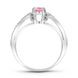 Серебряное кольцо с розовым фианитом Альпина, 16, 50.3, 2.40