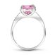 Srebrny pierścionek z różową cyrkonią Madonna, 3.35