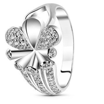 Серебряное кольцо с фианитами ФК070ЦБ, 17, 52.8, 3.55