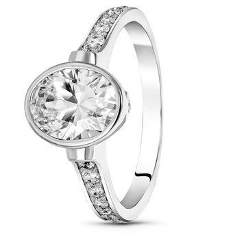 Серебряное кольцо с фианитами Хлоя, 16.5, 51.5, 3.59