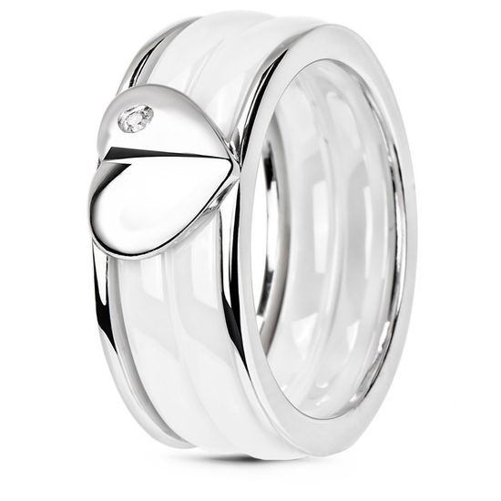 Серебряное кольцо с керамикой Мессина, 19, 59.1, 7.36