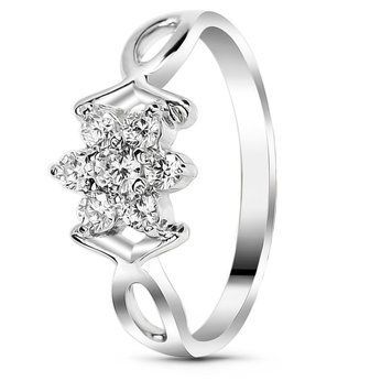 Серебряное кольцо с фианитами ФК252, 18, 56.6, 1.63