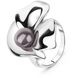 Кольцо из серебра с черным жемчугом Пеллегрина