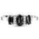 Серебряное кольцо с черным фианитом ПДК118ЦЧ, 17, 52.8, 2.38