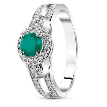 Серебряное кольцо с агатом Кира ПДК77АГ 16р.