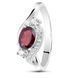 Серебряное кольцо с гранатом Цунами ПДК106Г 16р.
