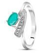 Серебряное кольцо с изумрудом Франческа ПДК102И 15.5р.