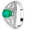 Серебряное кольцо с агатом Шанс ПДК65АГ 16р.