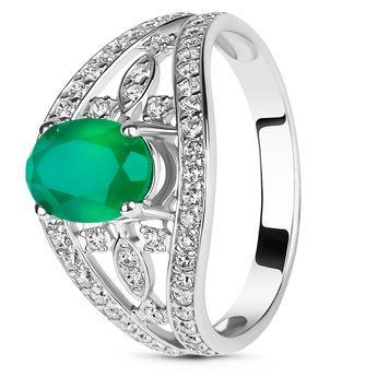 Серебряное кольцо с агатом Шанс ПДК65АГ 16р.