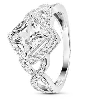 Серебряное кольцо с фианитами Марс, 16, 50.3, 3.19
