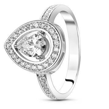 Серебряное кольцо с фианитами Анфиса, 17, 52.8, 3.55