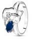 Серебряное кольцо с сапфиром Камила ФК192С 16р.
